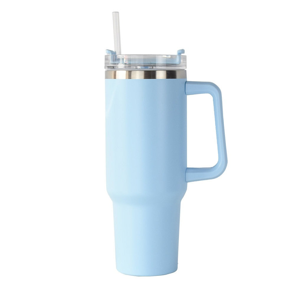 Stanely Tumbler mugs with straw.