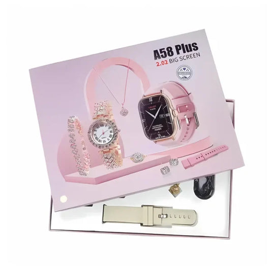 A58 Plus 6 In 1 Smartwatch For Women